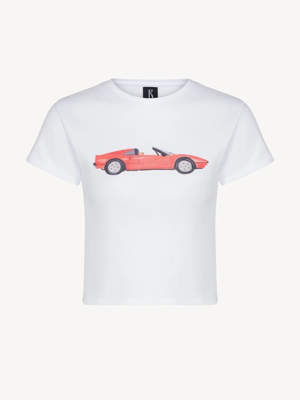 Realisation Par Topless! Baby Tee in White
